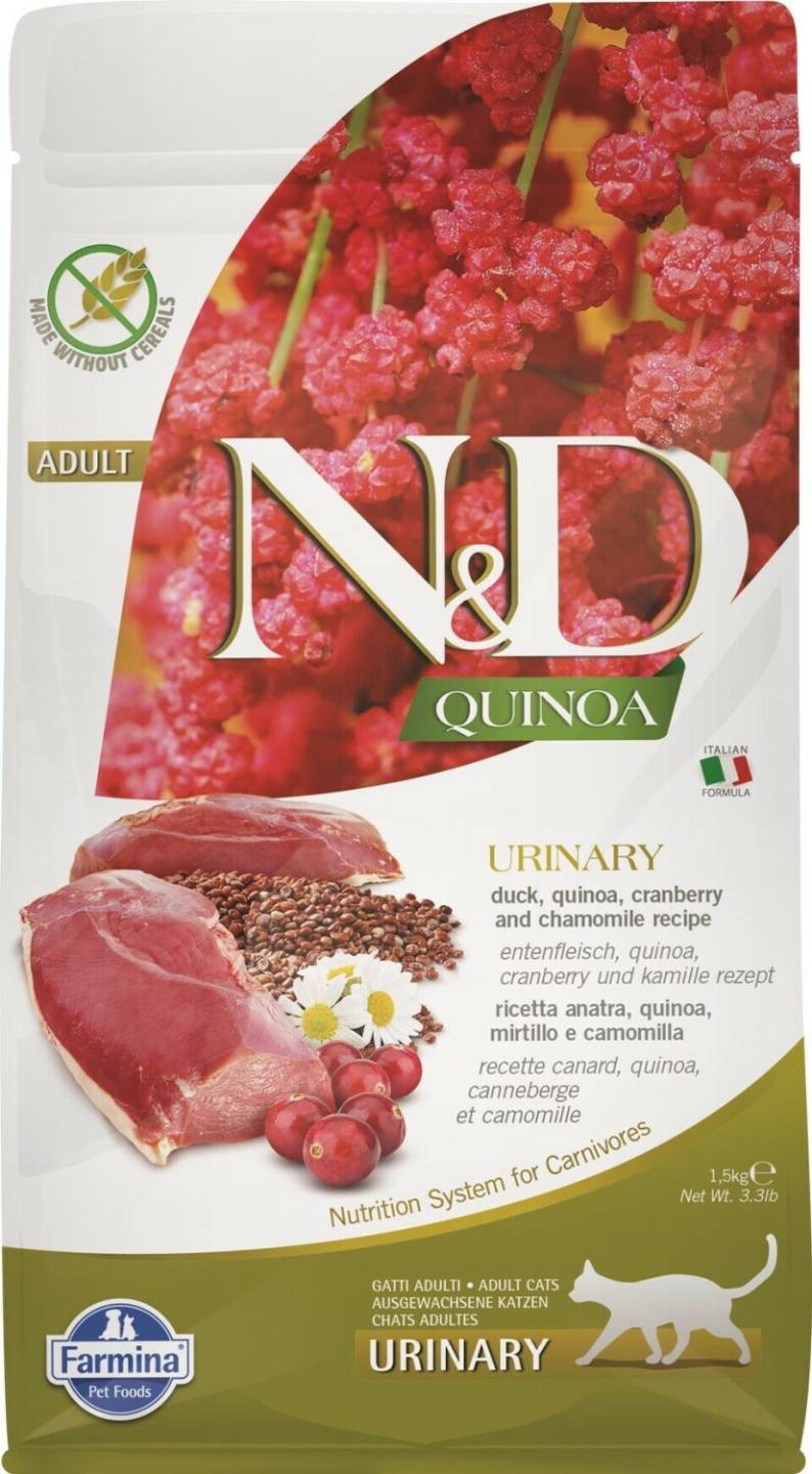 Farmina N&D Cat Quinoa Urinary Duck Trockenfutter5kg Farmina N&D Cat Quinoa Urinary Duck Trockenfutter